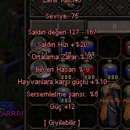  ZEHİR KILICI